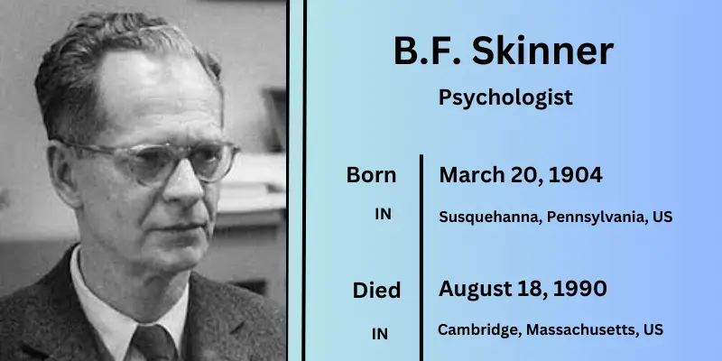 American psychologist B.F. Skinne
